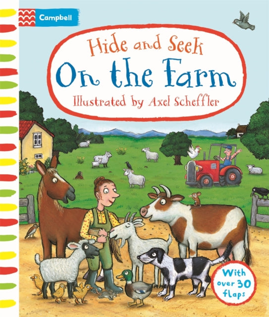 Hide and Seek On the Farm : A Lift-the-flap Book With Over 30 Flaps!-9781035035120