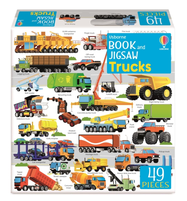 Usborne Book and Jigsaw Trucks-9781803704807