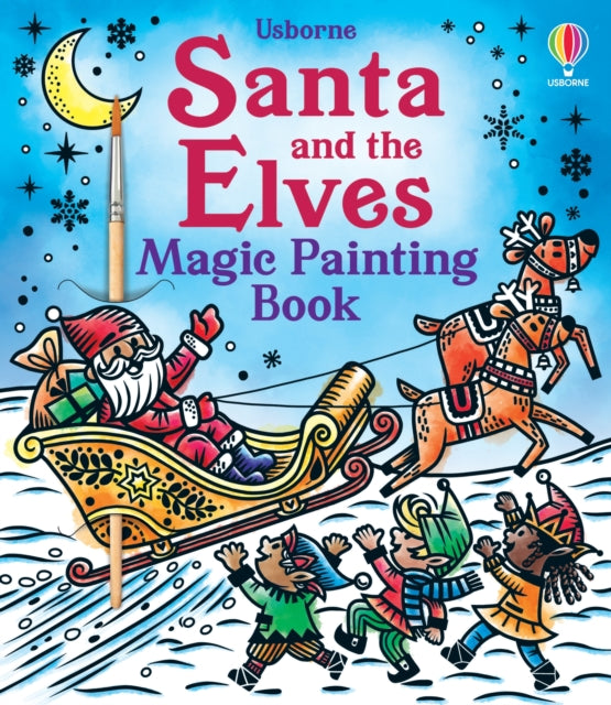 Santa and the Elves Magic Painting Book-9781803707525