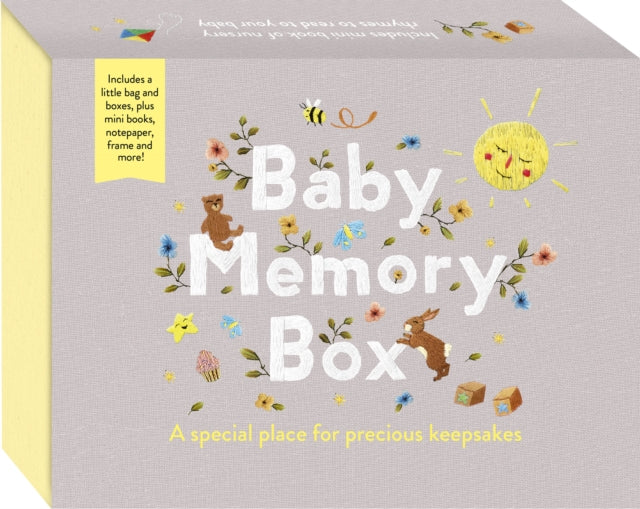 Baby Memory Box : A special place for precious keepsakes. Includes a little bag and boxes, plus mini books, notepaper, frame and more!-9781836002642