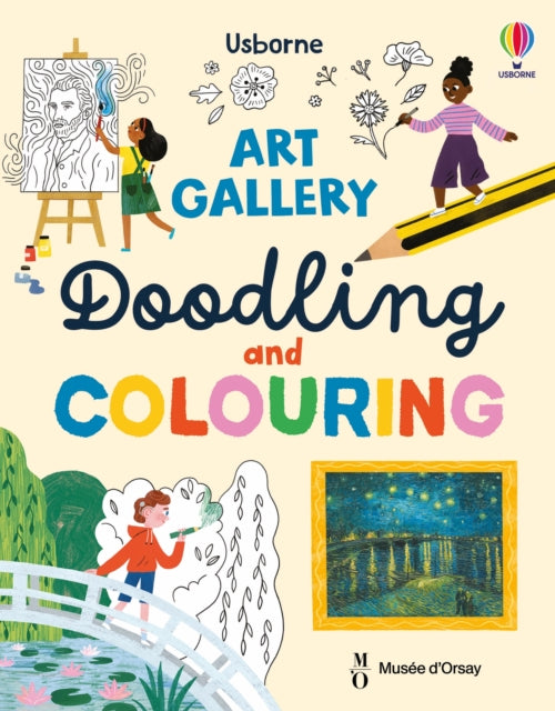 Art Gallery Doodling and Colouring-9781836042310