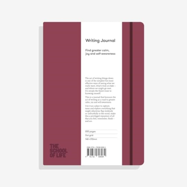 The School of Life Writing Journal - Burgundy : Find greater calm, joy and self-awareness-9781915087980