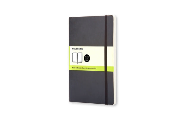 Moleskine Soft Large Plain Notebook Black-9788883707209